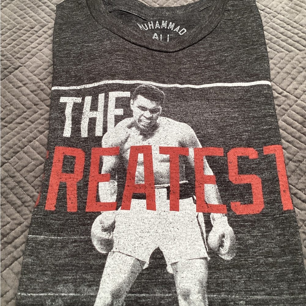 Gray Graphic T-Shirt. 386